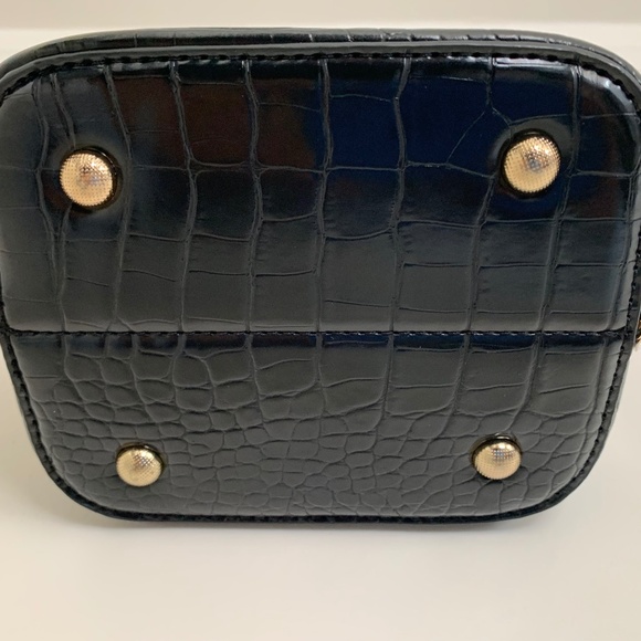 Mini Croc Handbag with Sparkle Clasp - Picture 4 of 10